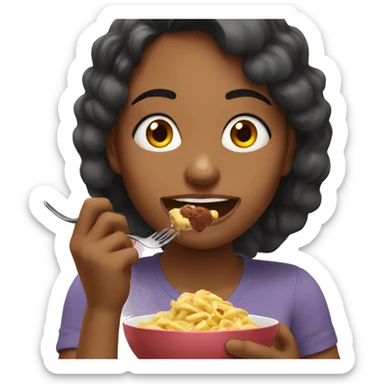 Women eating a बर्गर sticker