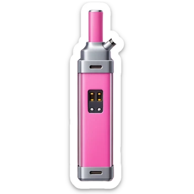 A pink vape shaped like an iget bar sticker