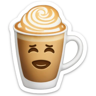 latte art react sticker