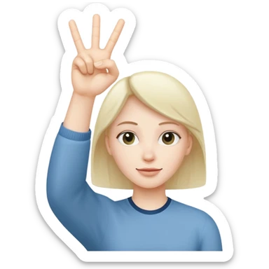 Make a YVL hand emoji doing the YVL hand signal sticker