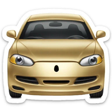  gold car sticker
