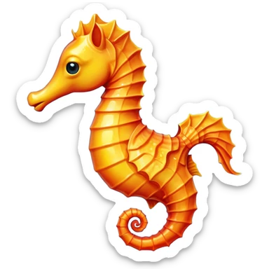 Seahorse - чтобы выглядил как настоящий эмодзи sticker
