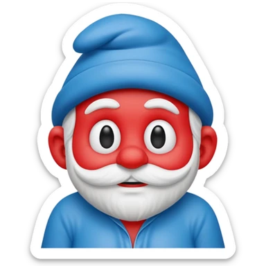 papa smurf  sticker