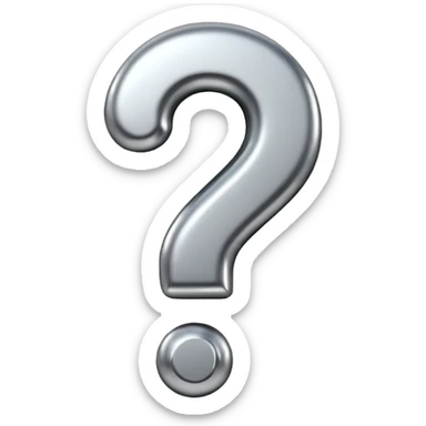 Question mark sticker