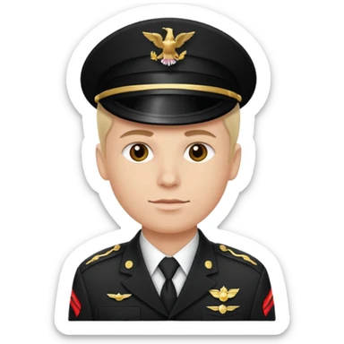make a handsome white-skinned US soldier sticker