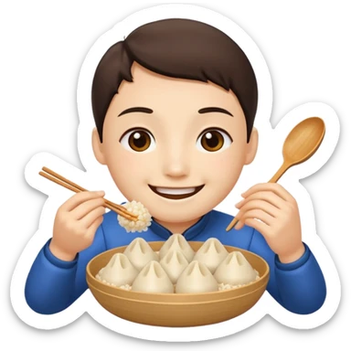 eat rice dumplings sticker