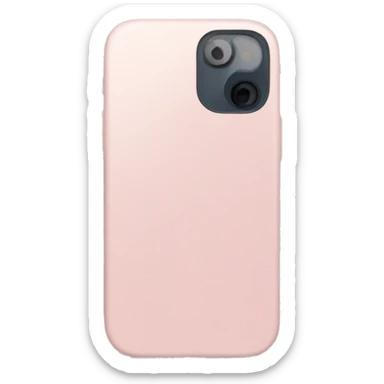 Light pink iPhone 12 with a light pink case sticker