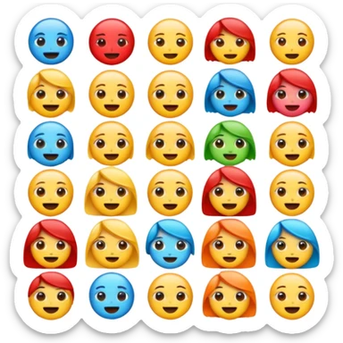 Gen z emojis sticker