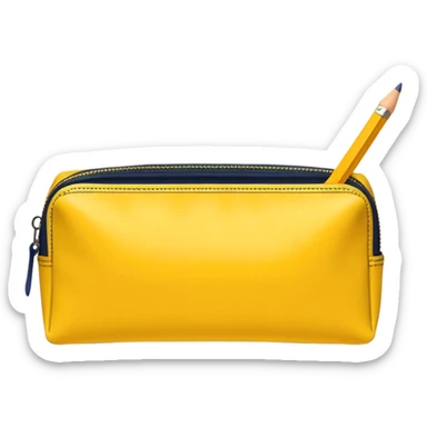 yellow Pencil Case sticker
