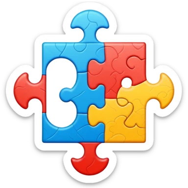 autism puzzle piece sticker
