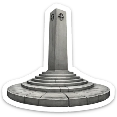 Anselm Kiefer concrete monument sticker