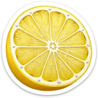 lemon and sugar sticker