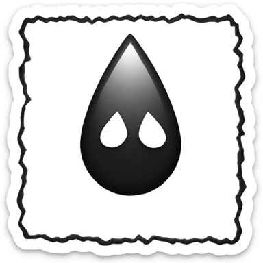 magic the gathering black mana symbol sticker