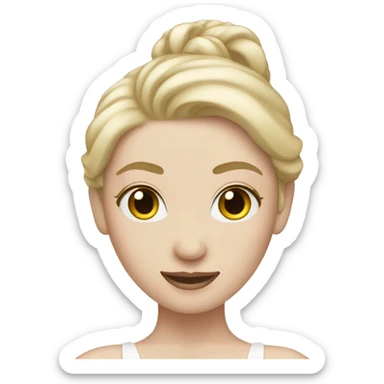 ballerina blonde pale white skin sticker