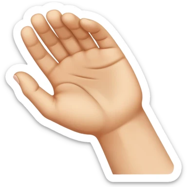 Elbow bent Hand bent backward sticker