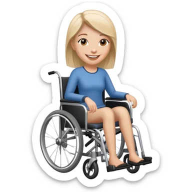 woman in wheelchair sticker