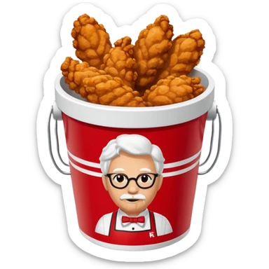 kfc bucket sticker