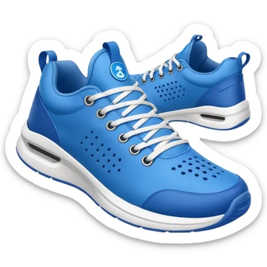 Tiburon con zapatillas azules sticker