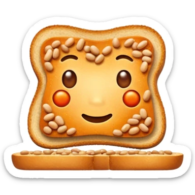 beans and toast sticker