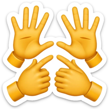 replace the ice cream with the numbers 6 and 7 holding his hands doing this emoji 🫴 and the left is the same emoji but flipped sideways then make the emojis 6️⃣7️⃣ go in each so six gos in the left hand and seven goes in the right hand now make the last one have a 7 in the right hand sticker