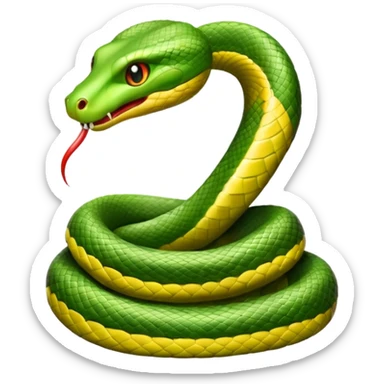 snake crawling  sticker
