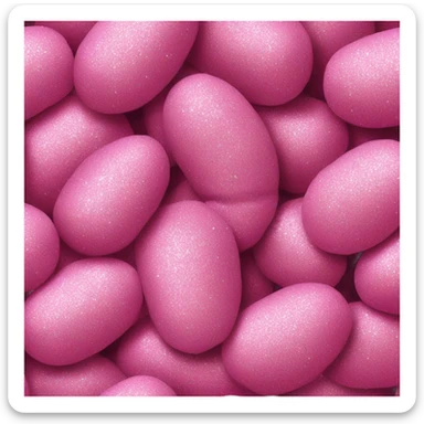 Pink potato with glitter  sticker