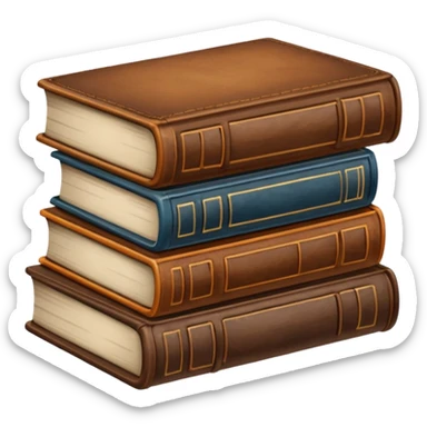BOOKS BROWN sticker