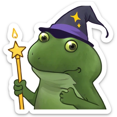 bufo the wizard sticker