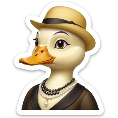 socialite duck sticker