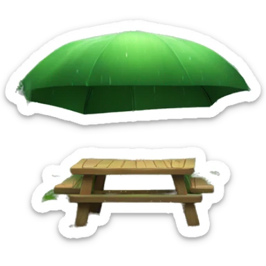 A cozy rain forest sticker