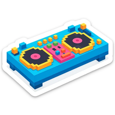 DJ turntables sticker