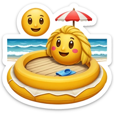 arena de la playa sin recuadros  sticker