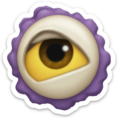 the iris (sentient planet), it is with us now, laughing at us. here i am, i hear you sticker