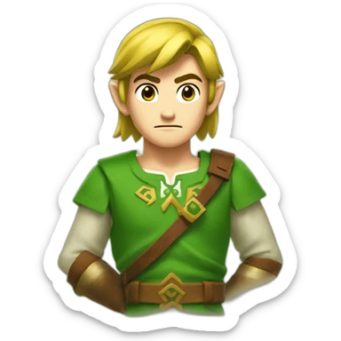 link from the legend of zelda sticker