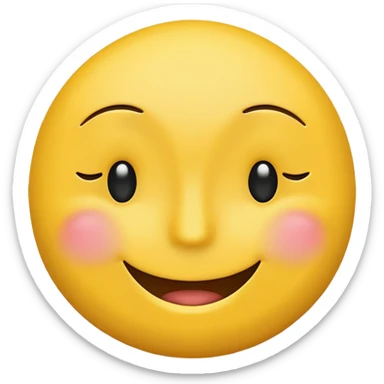 Emoji, smiley face with 1 eye closed sticker