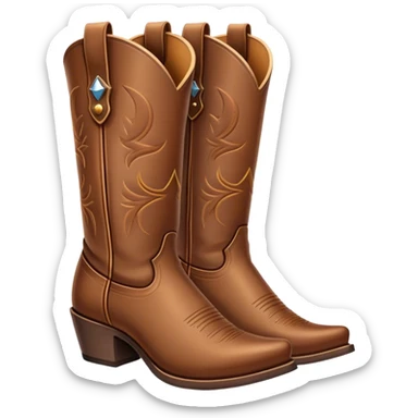Cowboy boots sticker