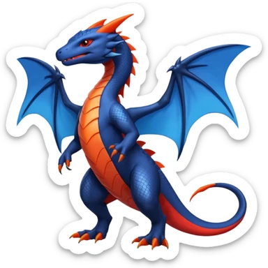 Salandit-Salamence-hybrid-fusion (full body) sticker