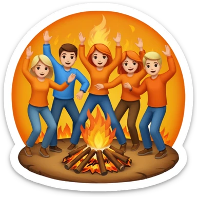 create an emoji which describe the lohri festivle sticker
