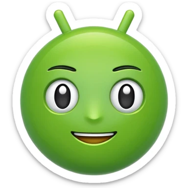 Emoji logo de android  sticker