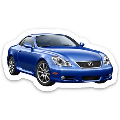 Lexus SC300 best view blue color sticker