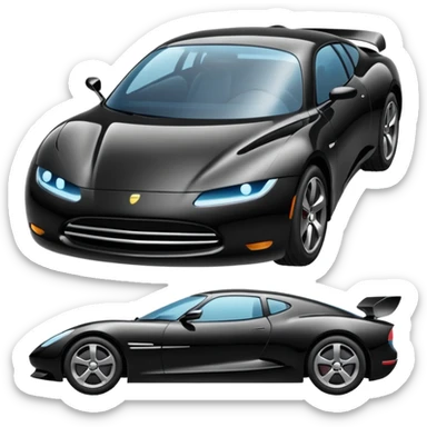 invisible black car sticker