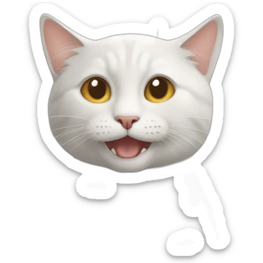 Mon chat en train de boire sticker