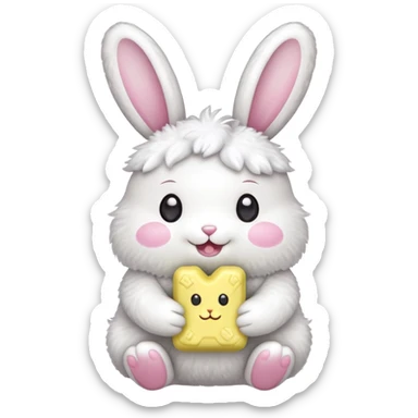  peeps marshmallow easter candy kawaii bunny sticker