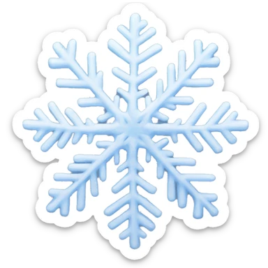 aesthetic snowflake sticker