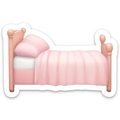 Light pink bed sticker