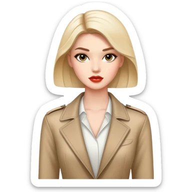 runway model, confident pose, fashion theme sticker