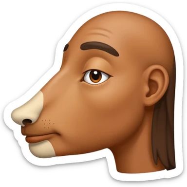 nose from side sticker