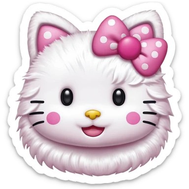 Hello Kitty de puntos para Instagram  sticker