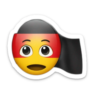 A plain with the german flag sticker