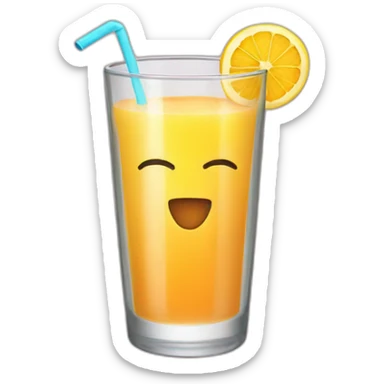 I drink juice sticker